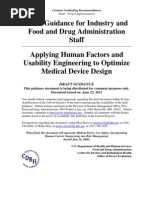 Applying Human Factors and Usability Engineering To Optimize Medical Device Design