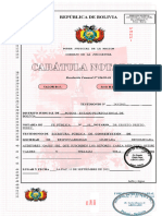 Carátula Notarial