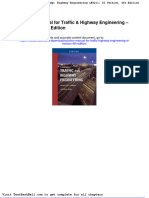 Solution Manual For Traffic Highway Engineering Si Version 4th Edition