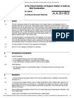 T 194-97 (2013) Determination of Organic Matter in Soils by Wet Combustion