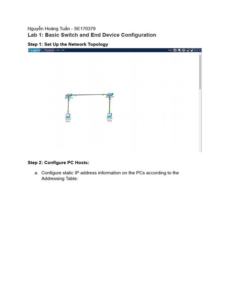 Basic Switch and Device Configuration Guide | PDF