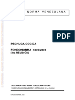 COVENIN. Pechuga Cocida 3305-2005