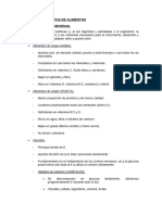 Alimentos y Grupos de Alimentos