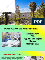 Mg. Ana Luz Tejada Ramos - Identificación Del Paciente Crítico
