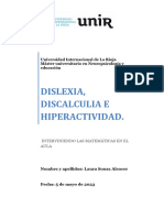 ACTIVIDAD DISLEXIA Interviniendo Las Matemáticas en El Aula