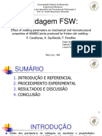 Apresentação de Artigo Soldagem FSW