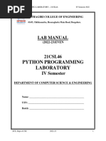 4th Sem Python Manual Final