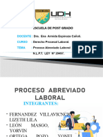 Proceso Abreviado Laboral