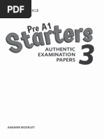 Starters 3 Answer Book