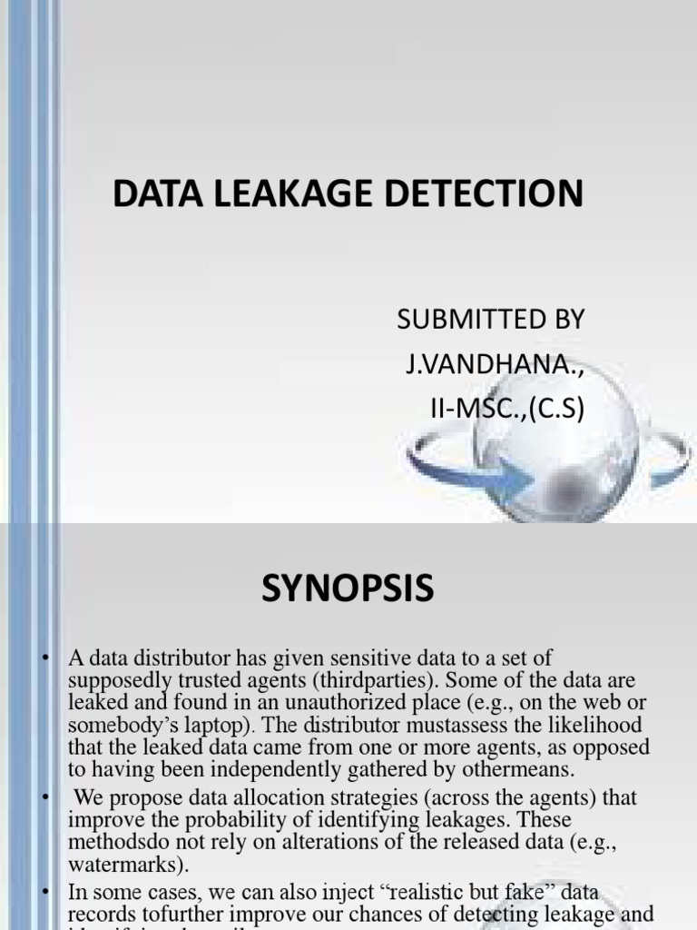 Data Leakage Detection Strategies | PDF | Specification (Technical ...
