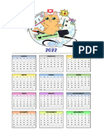 Calendario Gato Dorado 2022