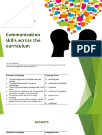 Communication Skills Across The Curriculum