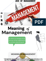 Meaning and Importance of Management 25092023