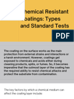 Chemical Resistance and Types of Paints