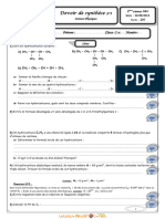 Devoir de Synthèse N°3 - Physique - 2ème Sciences (2012-2013) MR Galaî