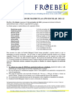 Matricula 2021-22 Espanol (Informaciขn)