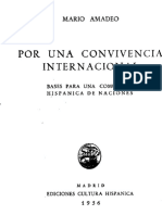 Mario Amadeo, Por Una Convivencia Internacional PDF