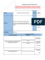 Ejemplo de Programa de Gestion de Riesgo Critico