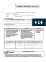 SESIÓN de APRENDIZAJtarjeta de Invitacion, PDF, Aprendizaje