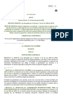 Derecho Del Bienestar Familiar (LEY - 1295 - 2009)