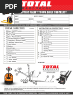 Checklist ElectricPalletTruck