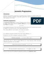 Arith and Geom Progressions