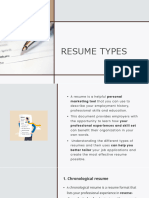 Resume Types