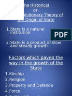 1de48the Historical or Evolutionary Theory of The Origin of State