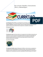 Fundamentos Del Currículo