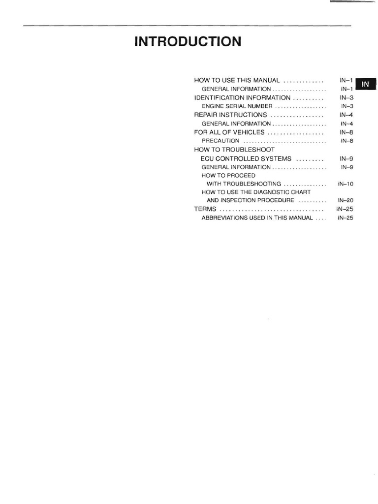 Intro 1KD-FTV | PDF
