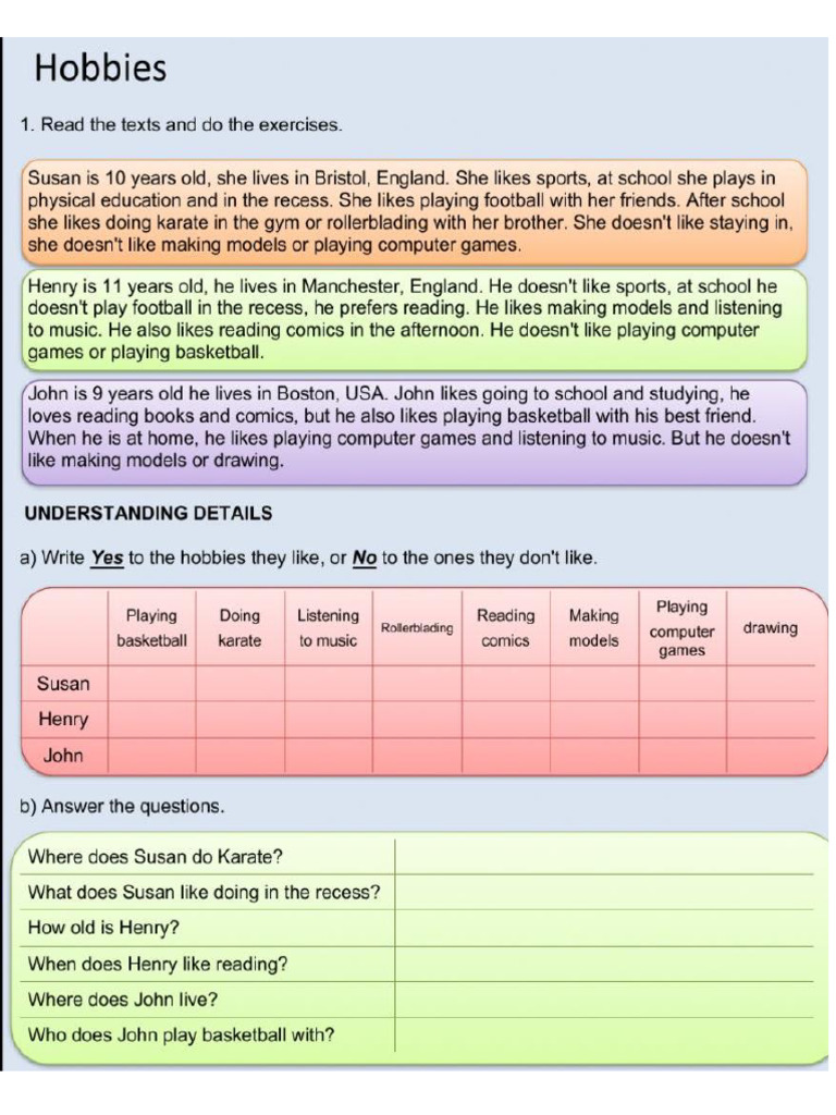 hobbies+Course+3 | PDF