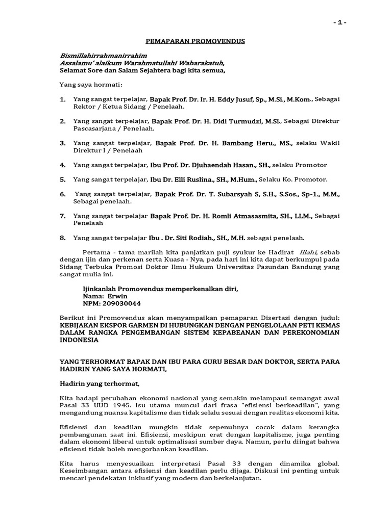 PAPARAN PROMOVENDUS DR ERWIN (AutoRecovered) .Docx Ok | PDF