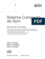 SONY MHC-GTR66 Manual de Instruções