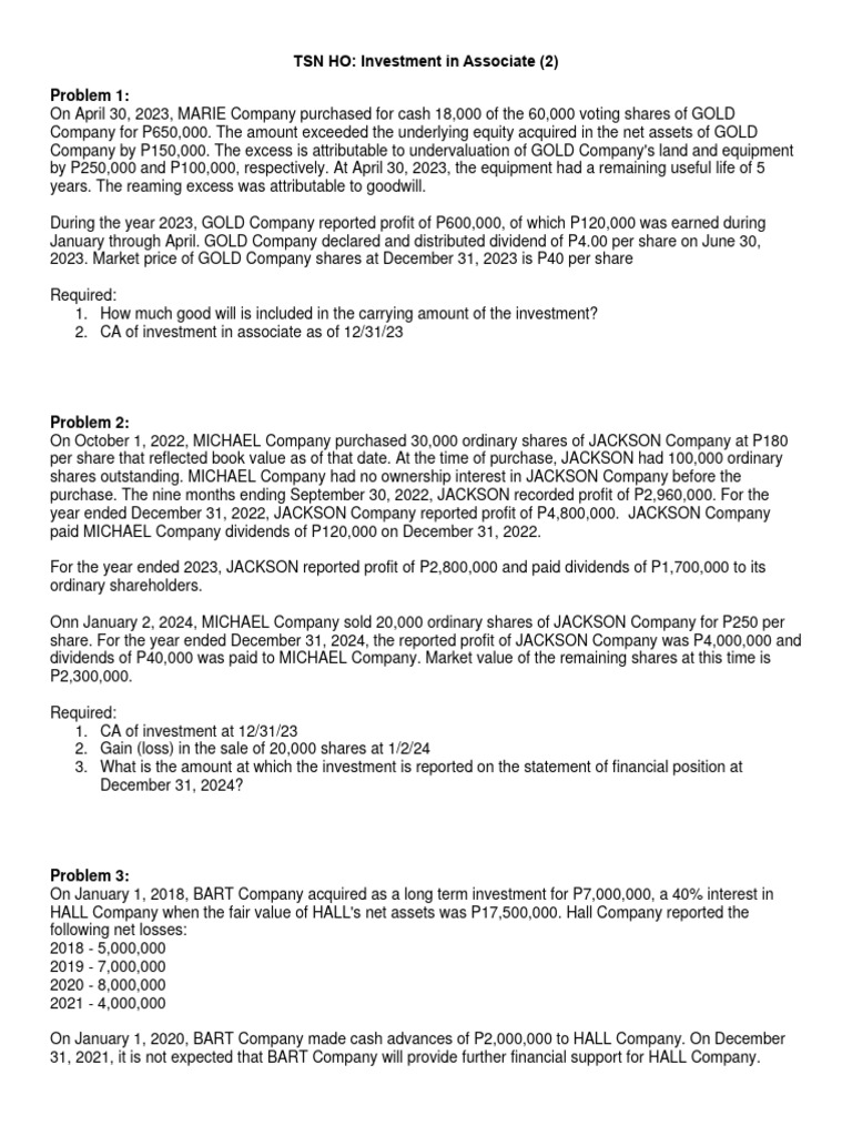 Investment in associate pdf