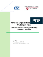 Advancing Organics Management in Washington State:: The Waste To Fuels Technology Partnership 2015-2017 Biennium