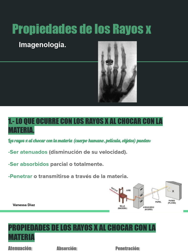 propiedades de los rayos x | PDF