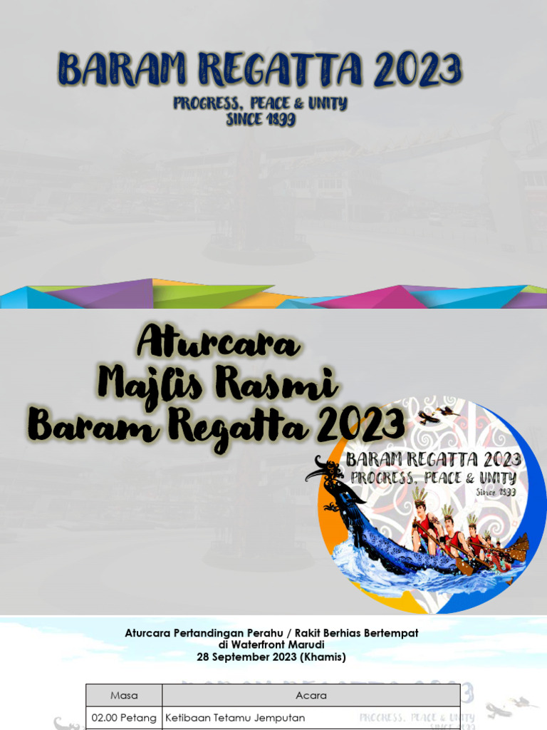 Aturcara Majlis Baram Regatta 2023 | PDF
