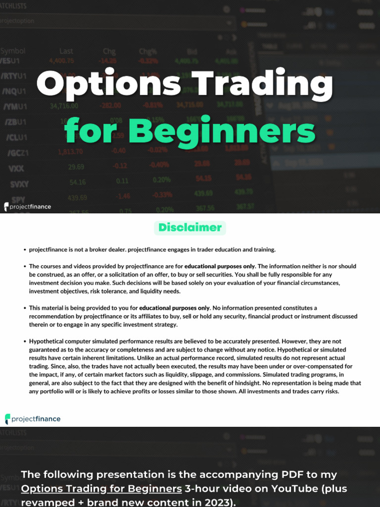 Understanding Options Basics | PDF | Put Option | Option (Finance)