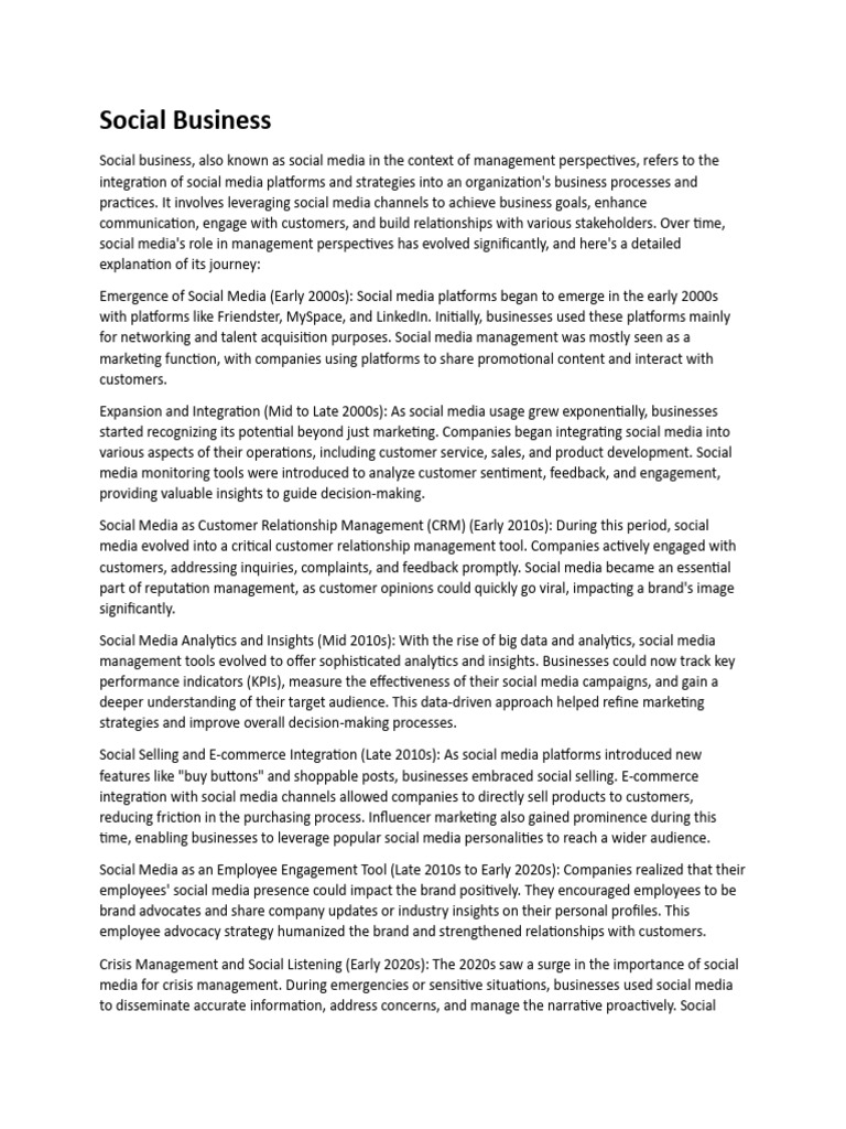 Social Business PDF PDF