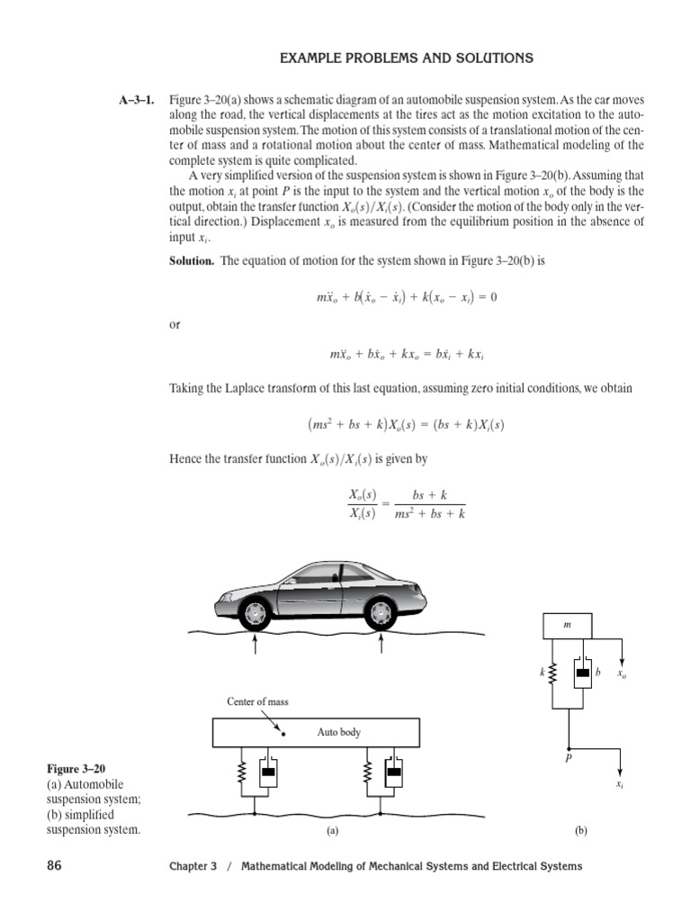 Mathematical Models in Mechanical Systems | PDF