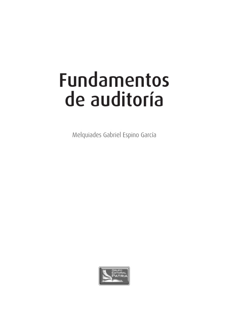Fundamentos De Auditoria Pdf