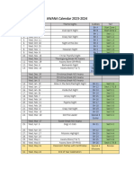 Awana Calendar 2023-2024