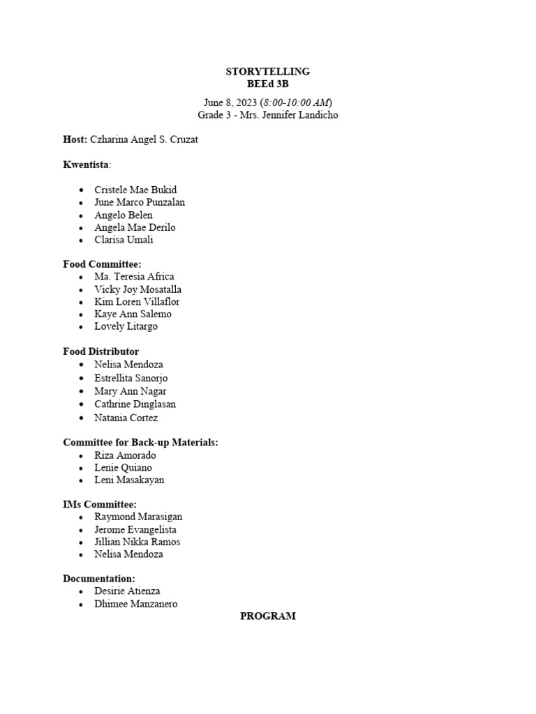 Storytelling PDF
