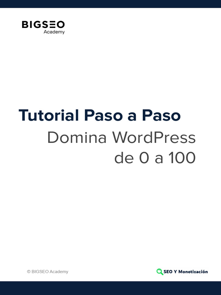 Tutorial Paso A Paso De Wordpress Descargar Gratis Pdf Word Press