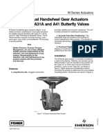 M Series Manual Handwheel Gear Actuators For Type A11, A31A and A41 Butterfly Valves