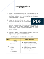 Evaluación Diagnóstica 4º