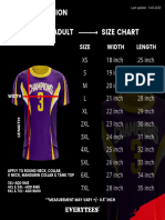 Every - Tee - Dye Sublimation Size-Chart