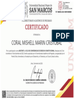 Certificado de Ciclo de Conferencias de Derecho Constitucional-2023-Vrapunmsm
