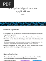 Bioinspired Algorithms and Applications