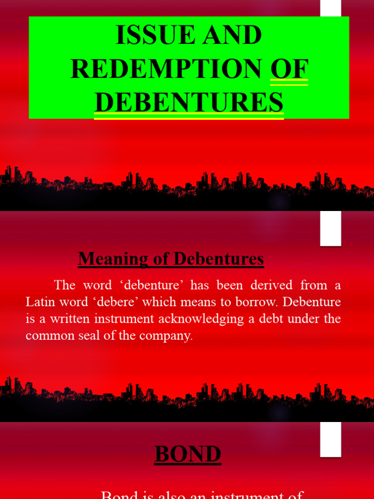 06 Ppt On Debentures Downloaded Pdf